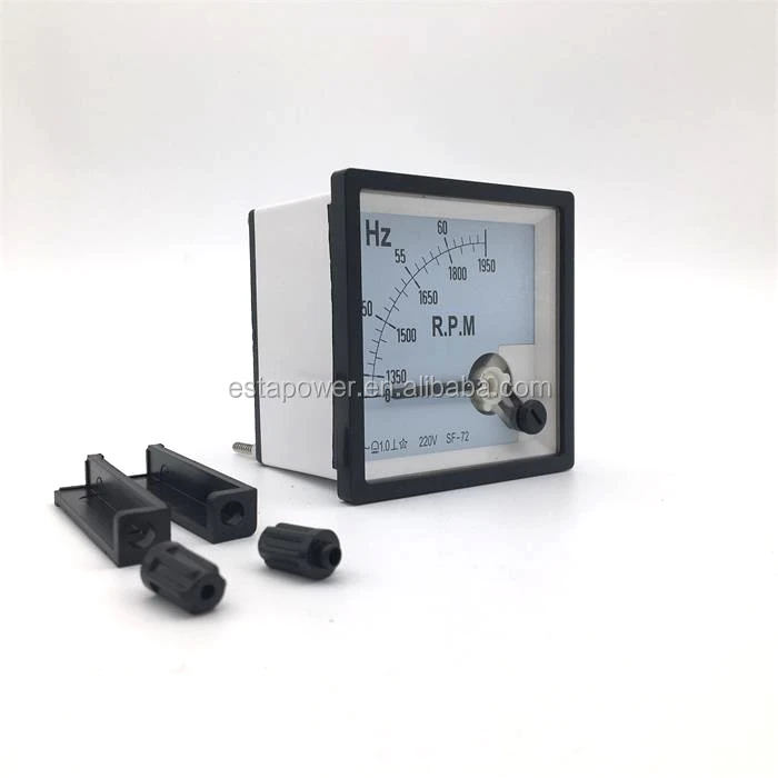 Pointer type ac frequency&RPM meter 72*72 HZ frequency meter RPM meter 45-65HZ 0~1950RPM