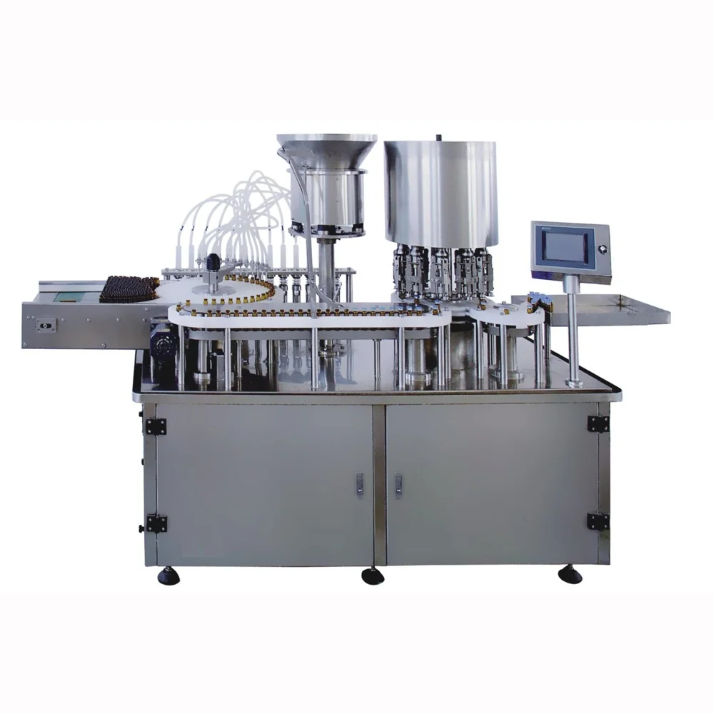 Pharmaceutical grade Small batch 7-100ml vial filling , capping machine