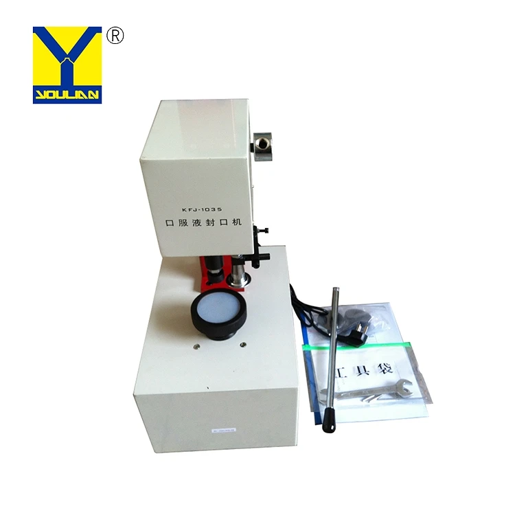 KFJ-1035 Factory Wholesale Desktop Locking Crimper Vial Glass Bottle Capping Machine
