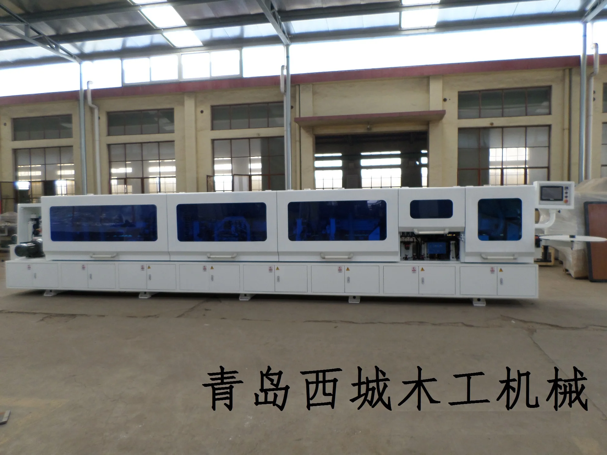 MDF and Melamine Panel Straight Line Automatic ABS and PVC Edge Banding Machine