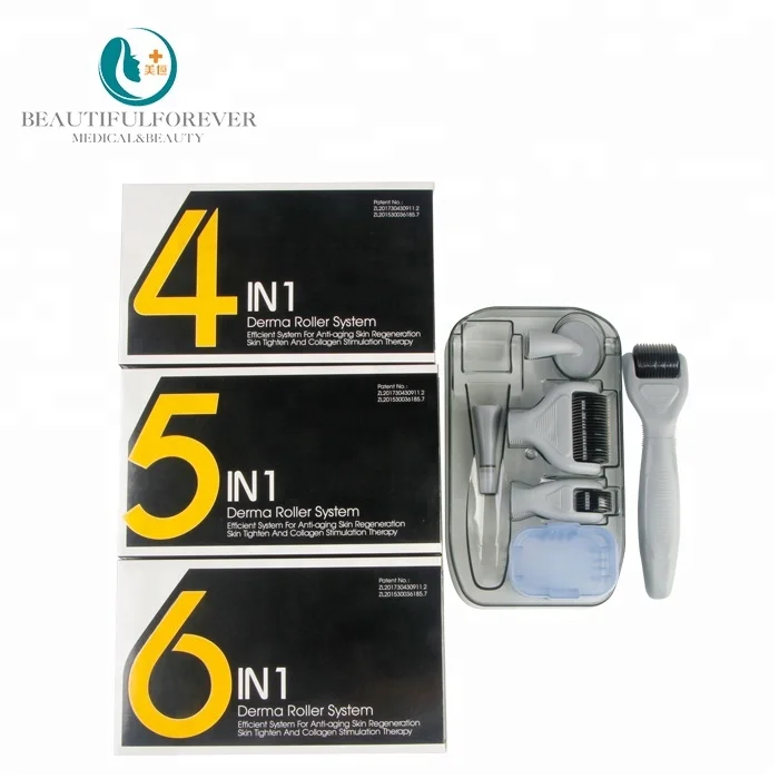 Dermal Rolling System Micro Needle System Derma Roller 4 in 1 Set