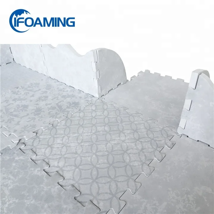 
Ifoaming Custom Printing Extra Thick Non Toxic Baby Play Mat 0.55