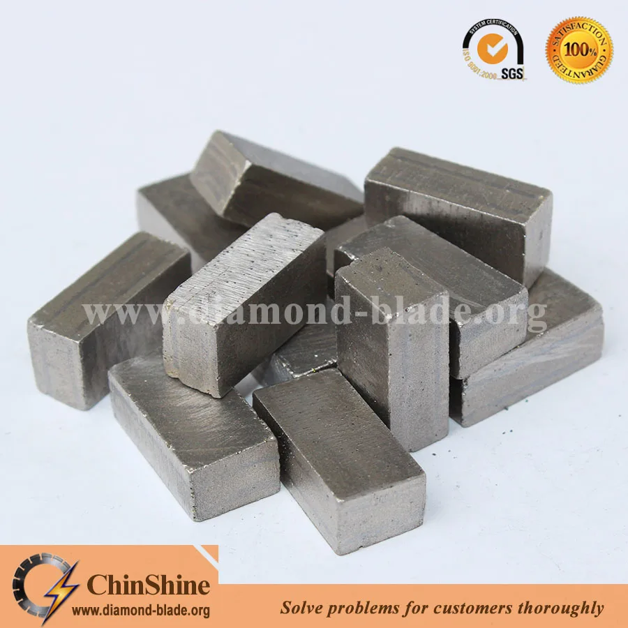 China cobalt diamond stone cutting segment for granite marble limestone sandstone for sale