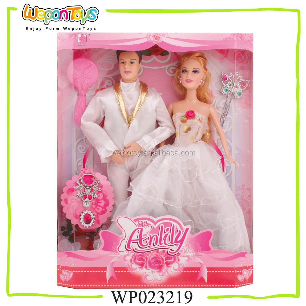 safety dolls with bead toy playing set for girls 6 movable joints doll plastic fashion doll set