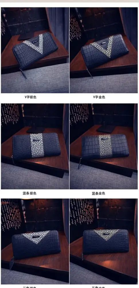 2021 Ladies Fashion Crocodile Print PU Leather Zipper Around Wallet Girls Leopard Purse Wholesale For All Season