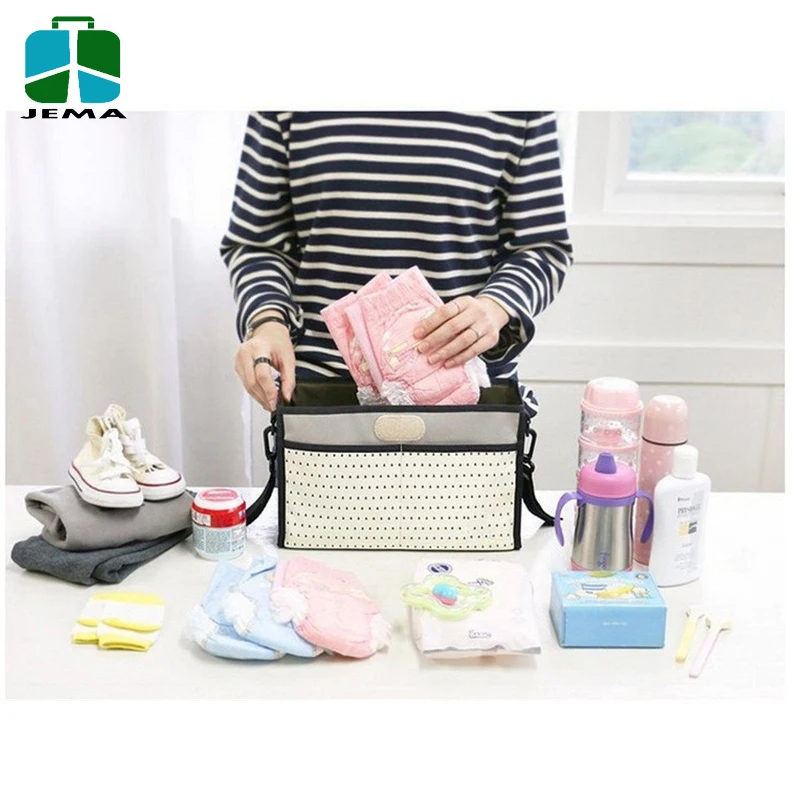 Hot Selling Baby Stroller Bags Organizer Carriage Pram Cart Mummy Infant Nappy Bags Wholesale