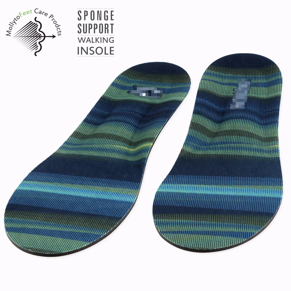 Orthotic flat feet shoes insert EVA memory foam high foot care protects arch support insoles