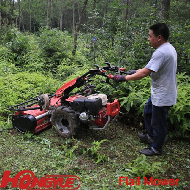 
Italy technology multi-purpose Two wheel walking tractor with flail mulcher mower machine 