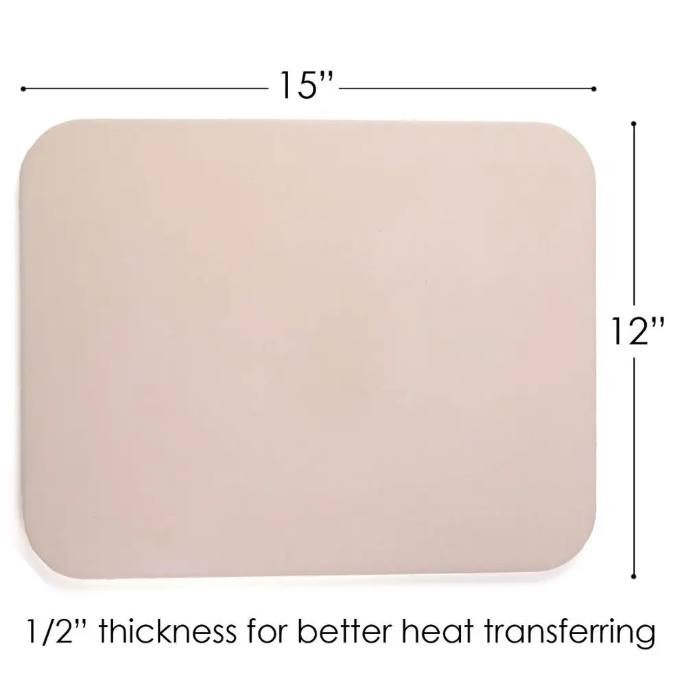 
New product hot sale rectangular pizza stone oven accessories baking with rack 