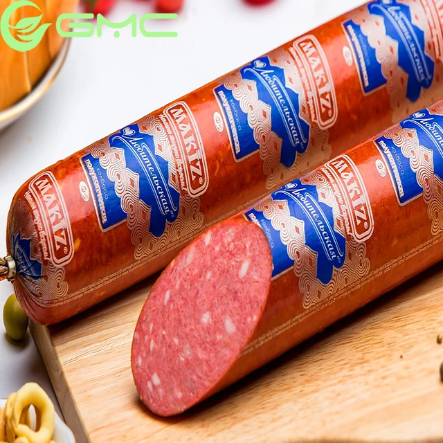 
Plastic food packing Transparement colored logo polyster High Barrier Food Grade Customized Printing Nylon Sausage Casing 