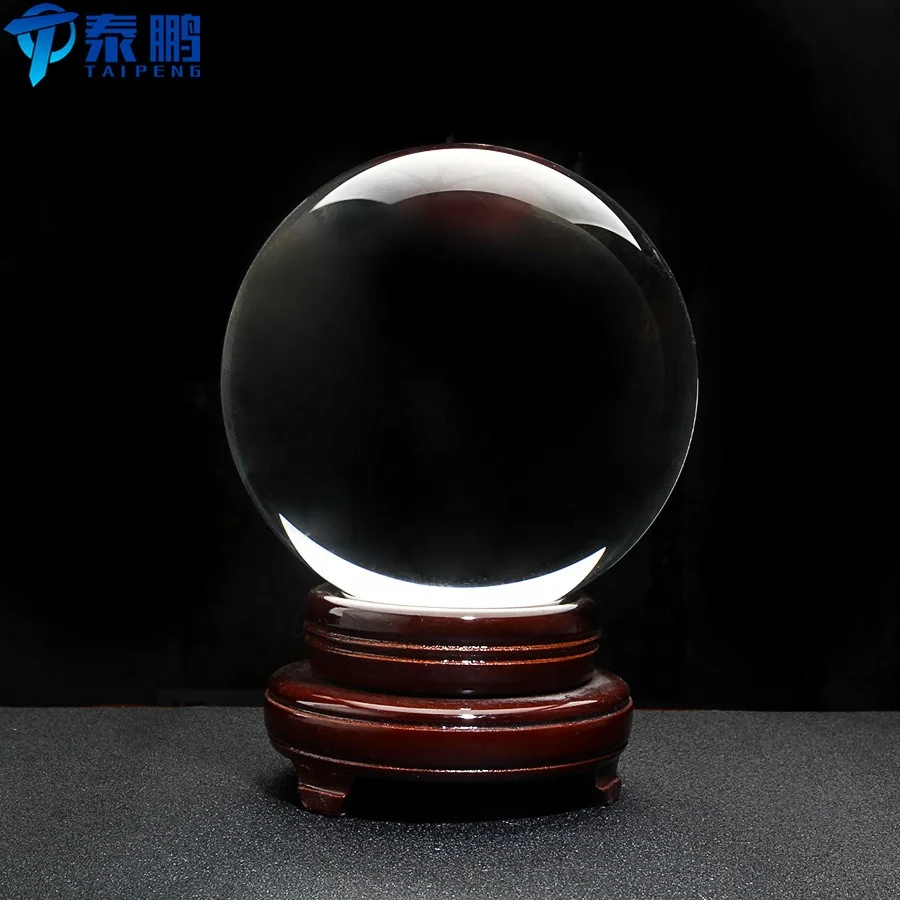 
Wholesale 3d laser engraved Four Leaf Clover crystal ball with led base for home decoration and gifts 