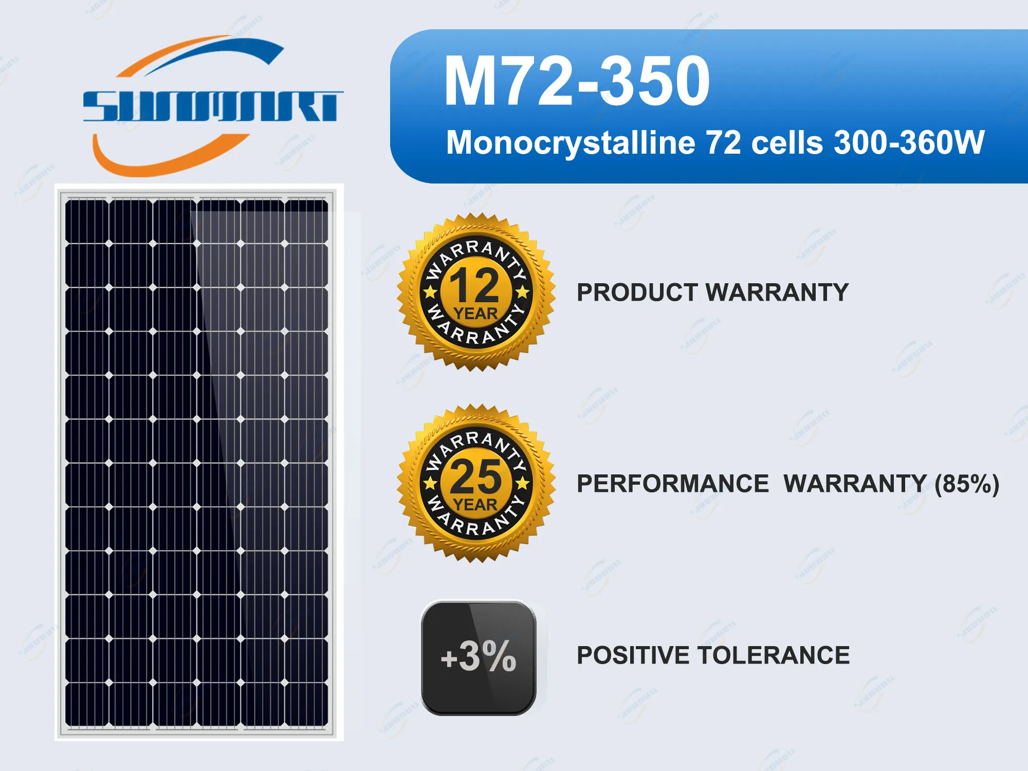A grade 350w 360w 380w 36v mono solar panel PV  solar power panel price