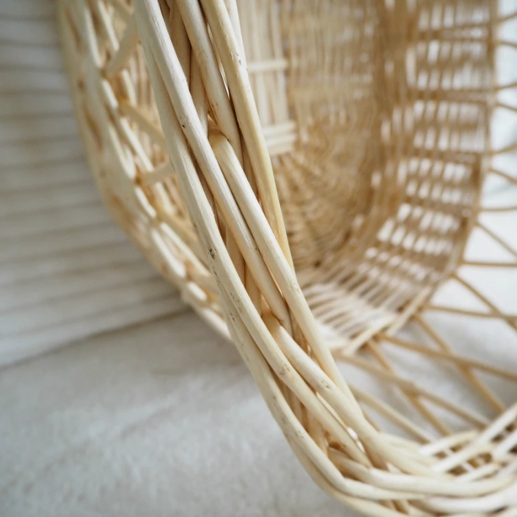 Wholesale Manufacturer New Born Baby Natural Color Wicker Moses Basket