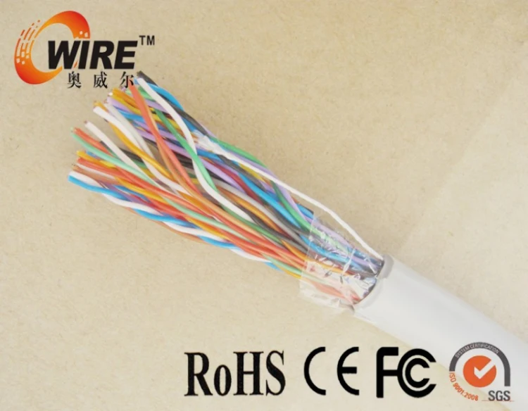 Indoor/Outdoor 50/100/200 пар многоядерных utp cat5e сети телефонный кабель