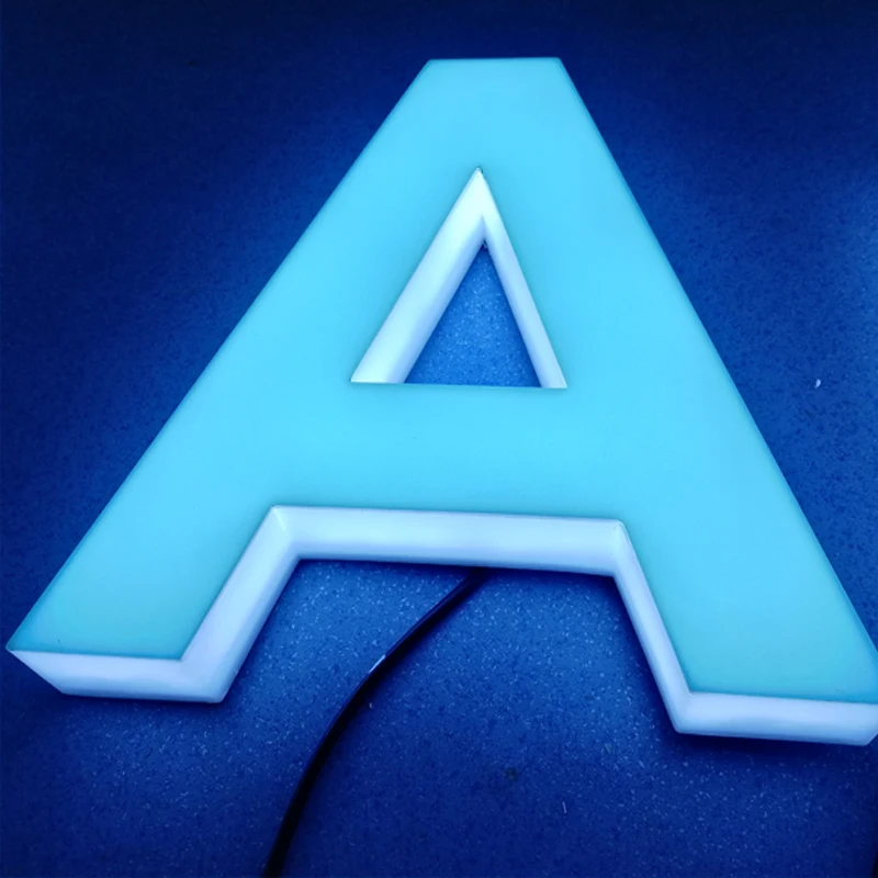 Illuminate Full Lighting Acrylic 3D Logo Sign Backlit LED Shop Sign for Business Building Frontlit Model Number Available