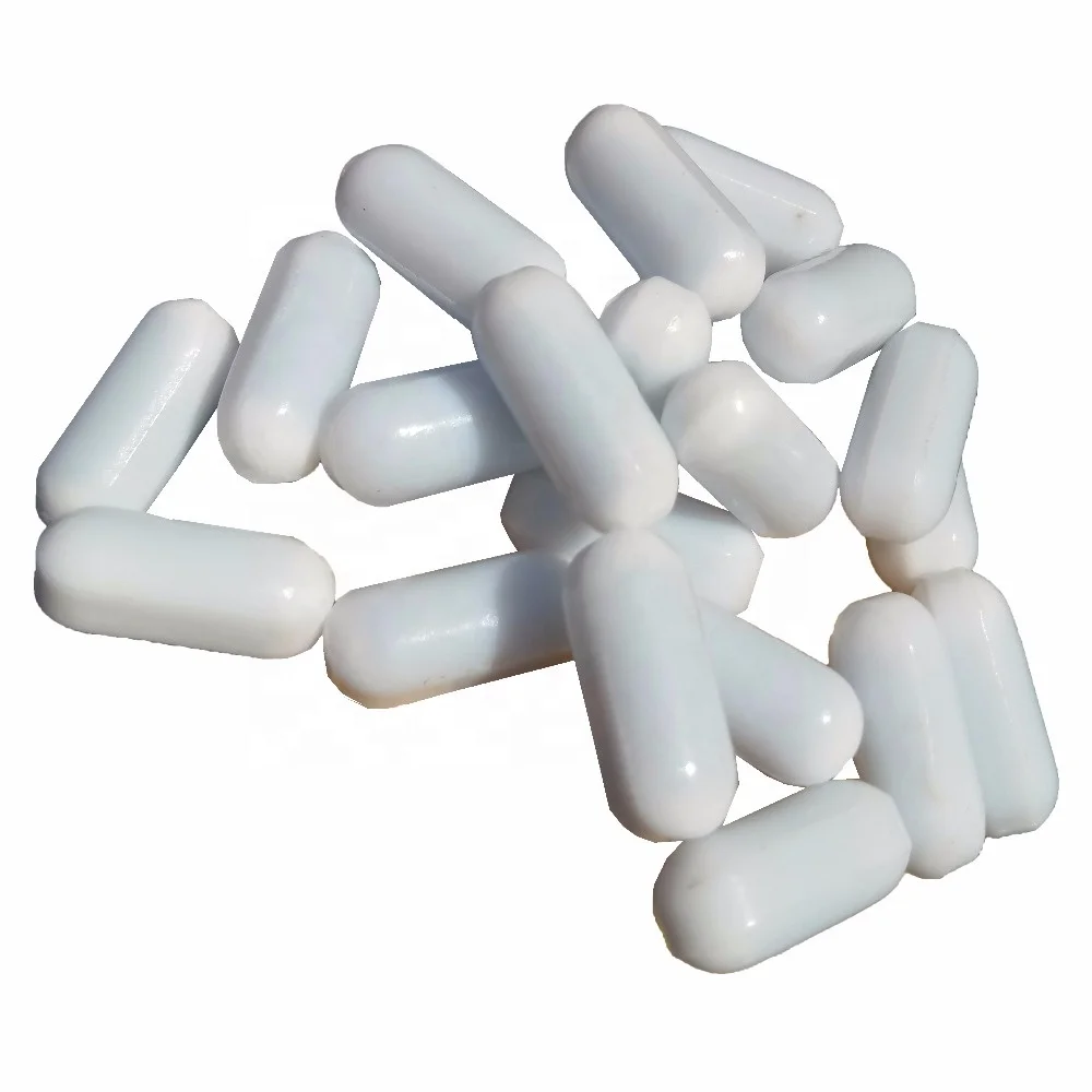 HAIJU LAB Laboratory Application OEM custom Strong Field White PFTE Coating Stirrer Magnetic Smooth Mixer Stirring Bar Magnets