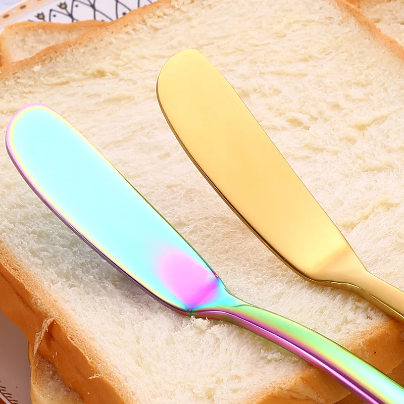 
Wholesale Hot selling in Amazon Cheese Dessert Jam Stainless steel Small Butter Knife 
