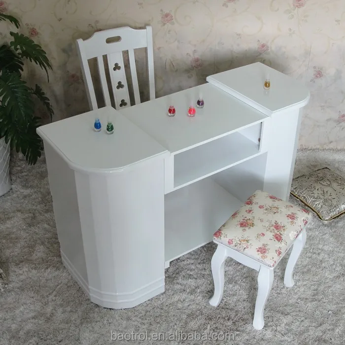 Customized modern design manicure table pure/modified acrylic solid surface nail table