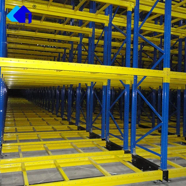 High Density Space-Saving Electric Mobile Pallet Rack
