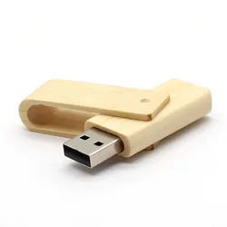 Manufacturer Laptops Usb Telefono Cle 32Gb 64Gb 128Gb 256Gb 64Mb 128Mb 3.0 With Logo Wood Swivel Usb Flash Memory Drive