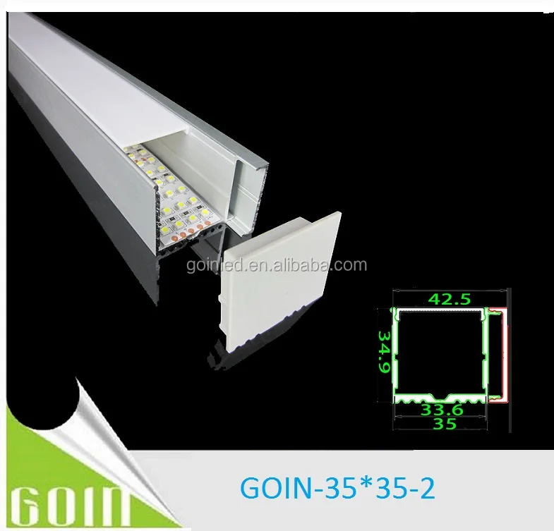 LED aluminum profile 35*35mm 1m,2m,3m available