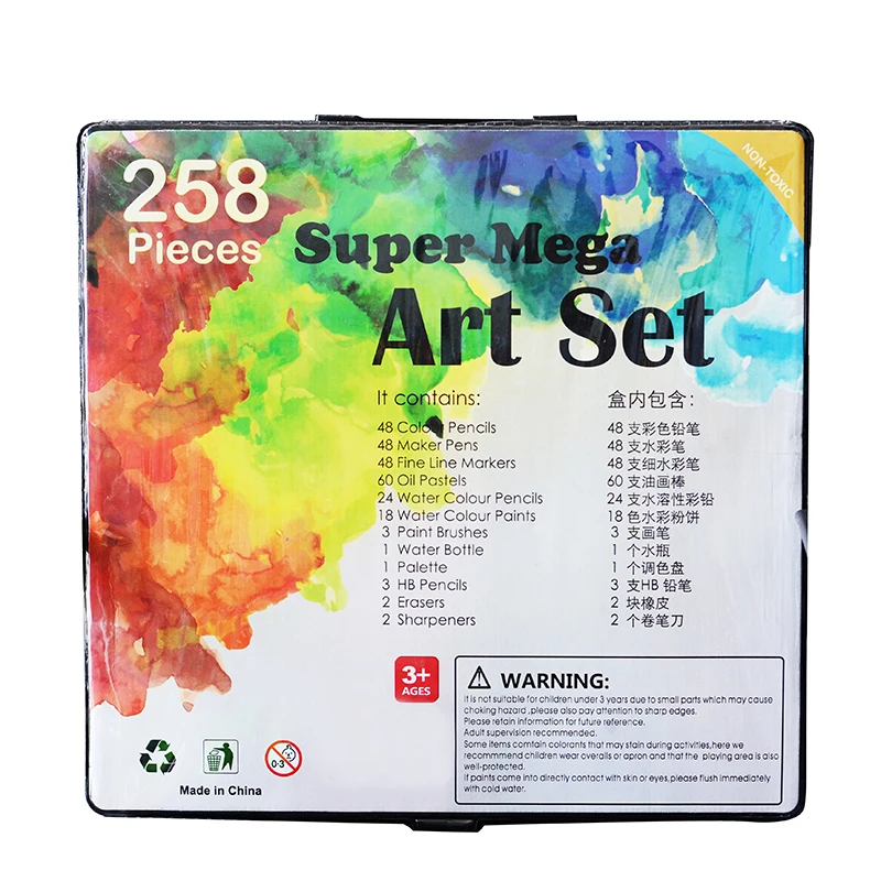 258 Pieces Inspiration Art Set for Kids Drawing and Sketching