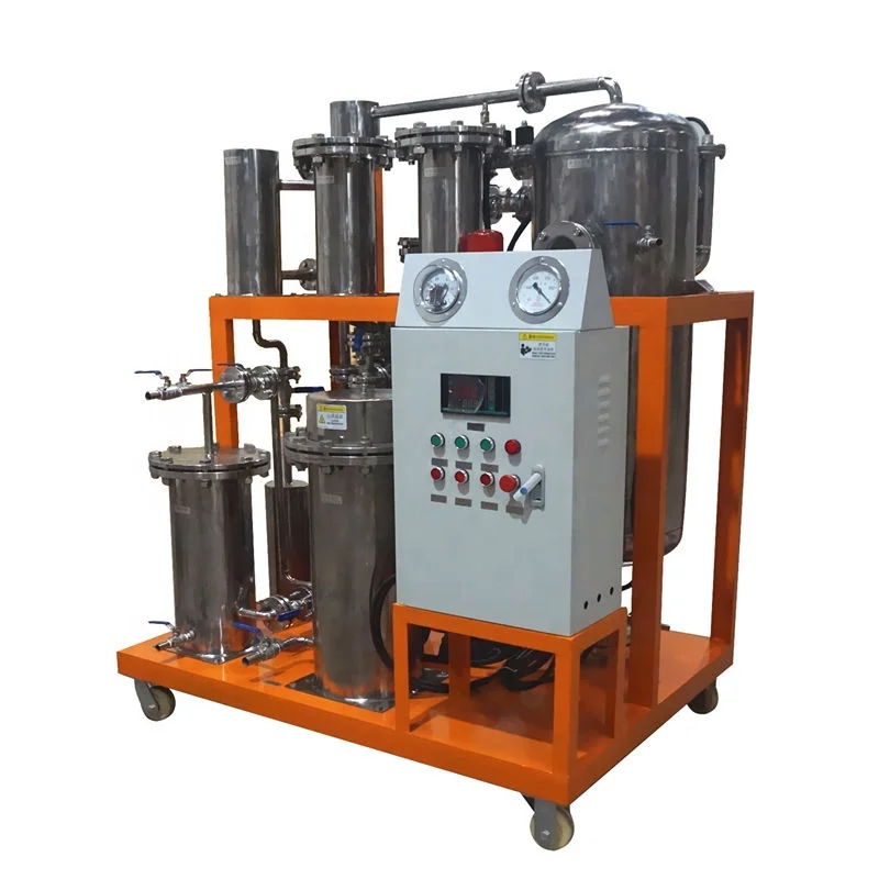 Stainless Steel Vacuum Cooking Oil Purification Machine, Used Edible Oil Purifier, Cooking Oil Recycling Machine