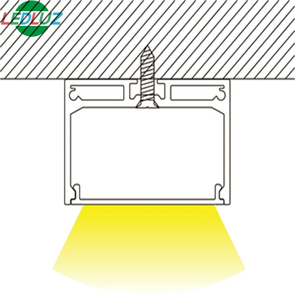 ledluz inside 39mm width pendent suface wall light led strip light with PC diffused cover