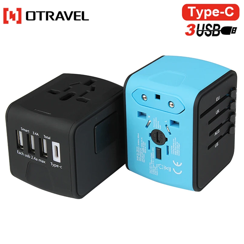 SL-199T Универсальная мобильная дорожная зарядка USB C концентратор зарядное устройство с 4 портами