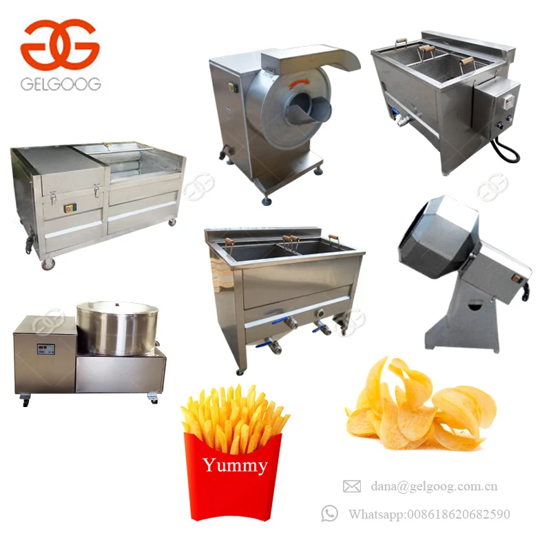 Competitive Price Potato Flakes Production Line French Fries Maker Semi Automatic Potato Chips Production Line
