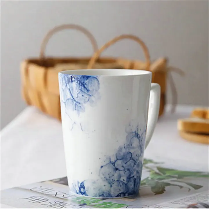 
porcelain cup tea coffee home kitchen ceramic soup mug with lid for sale 
