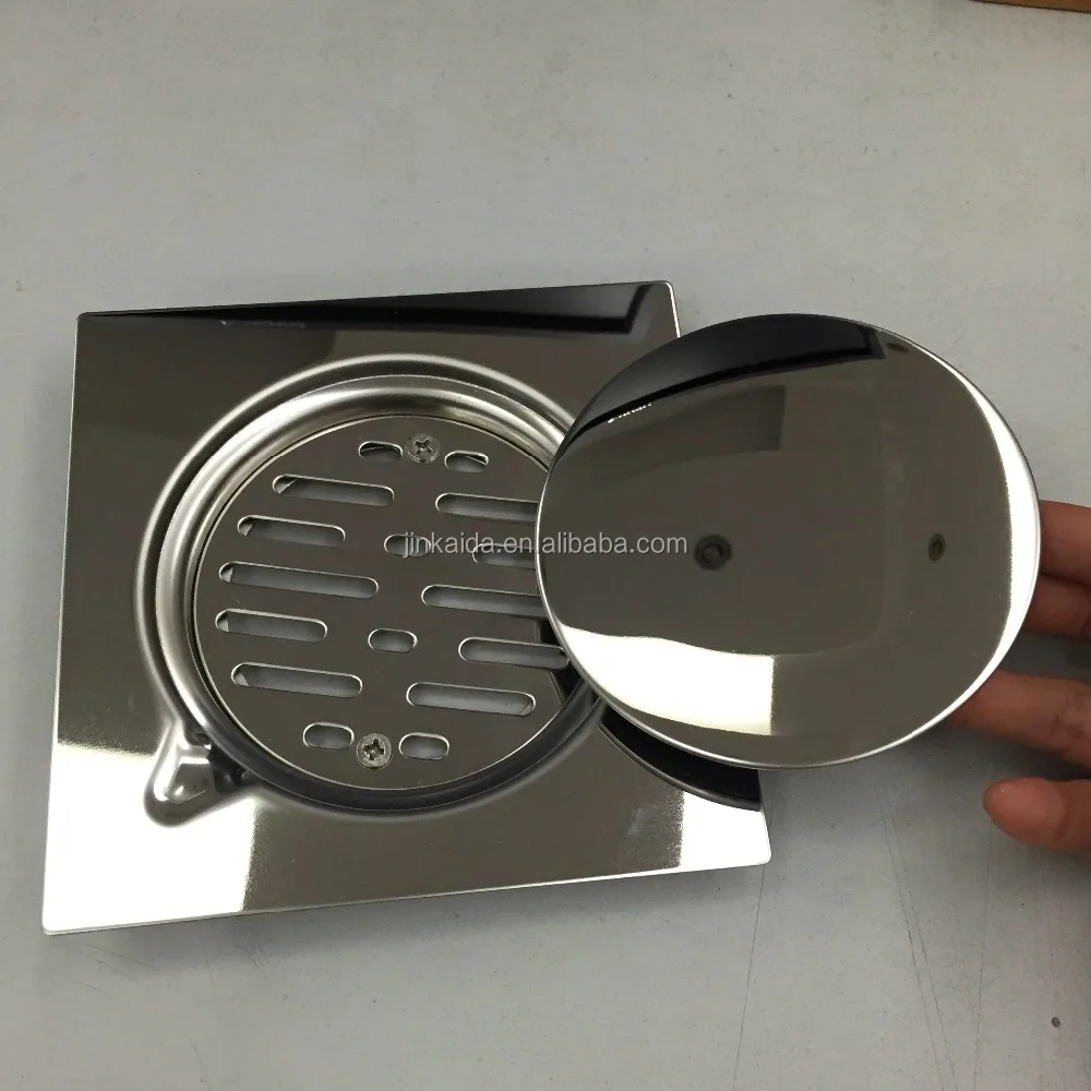 
Stainless steel Sealed 3pcs floor drain, bathroom accessories, mirror polished 