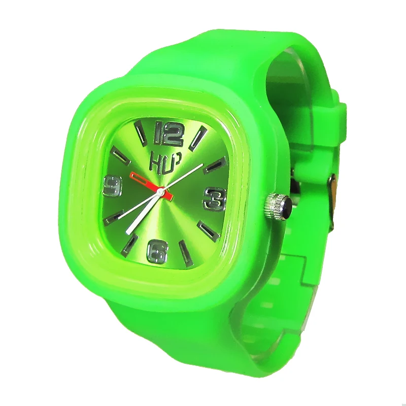 cheap silicone reloj for promotion custom brand logo printed
