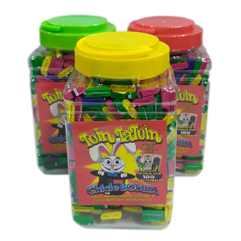 
CHICLE BOMBA 7cm Bubble Gum with big tattoos 