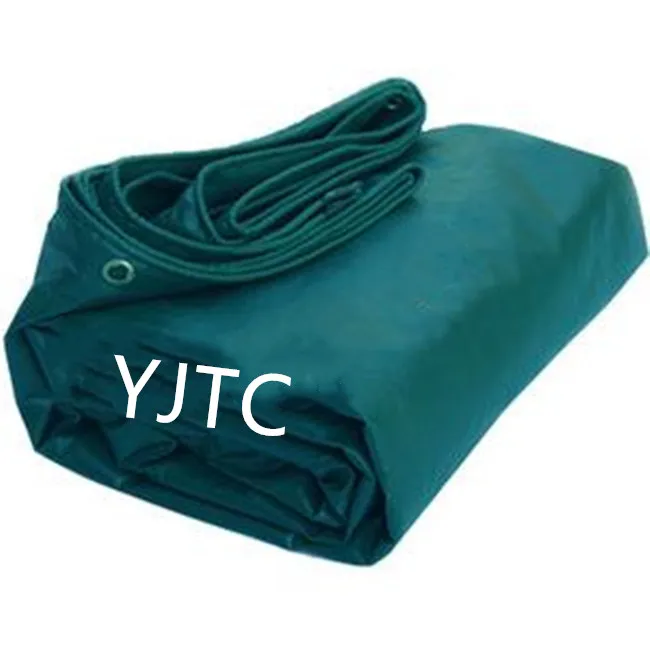 Waterproof PVC Vinyl Tarp Cargo Utility Trailer Cover Green Tarpaulin