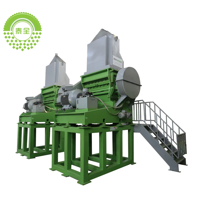 Shredder New model Low cost tyres recycling machinery prices to rubber