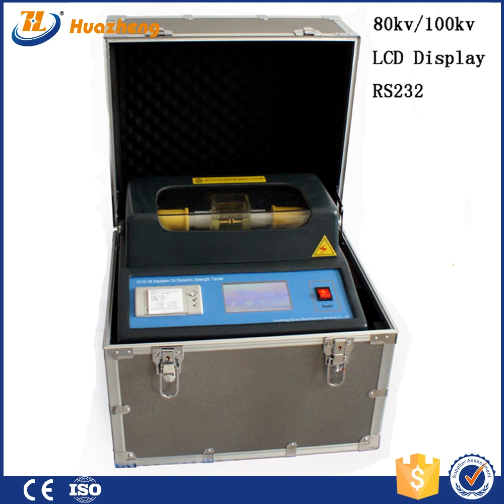 Высокая точность CE / ISO изоляции масла BDV тестер трансформаторного масла напряжение пробоя тестовый набор