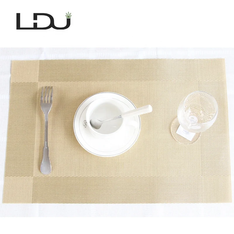 Двойной цвет шить кухня ПВХ теплоизоляция стол место коврик набор