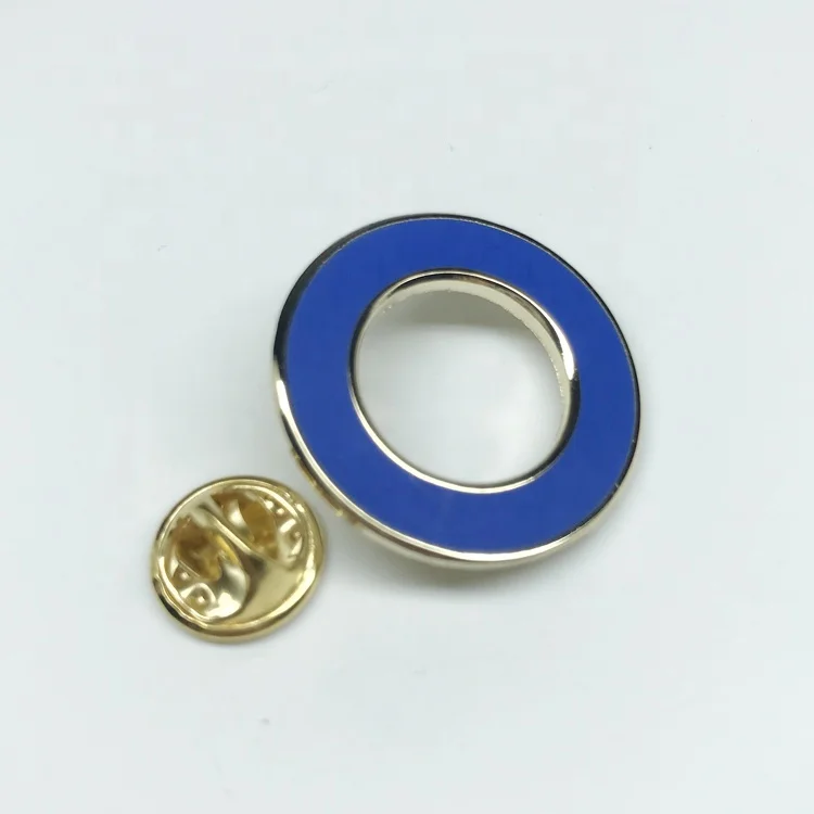 
Metal circle World Diabetes Day blue circle pin badge,Blue Circle Diabetes Pin 