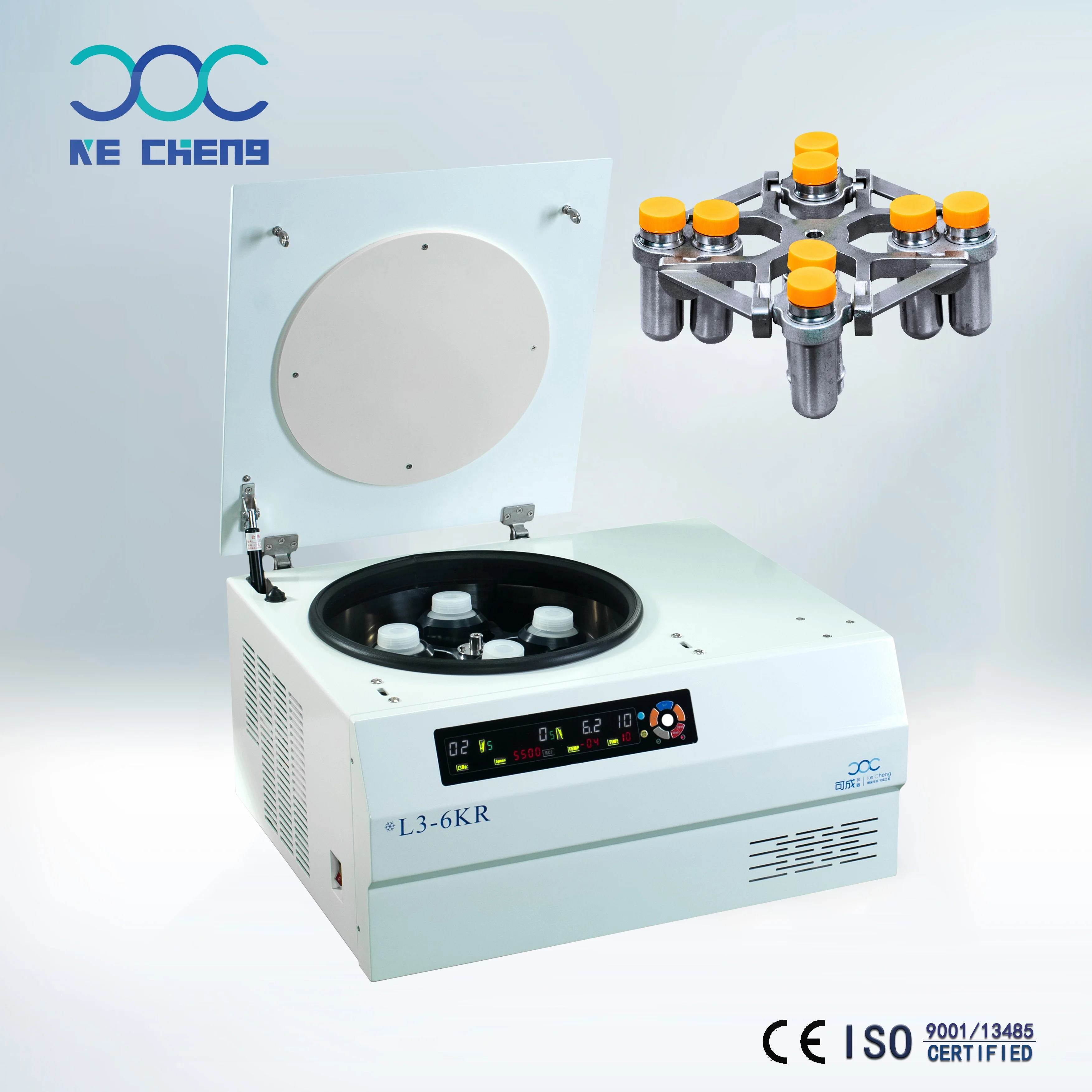 Lab Digital Non Refrigerated Microcentrifuge Titanium Rotor Compact Blood Collection Tube Centrifuge