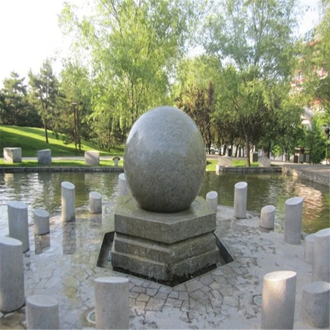 Top quality large stone sphere, stone garden products