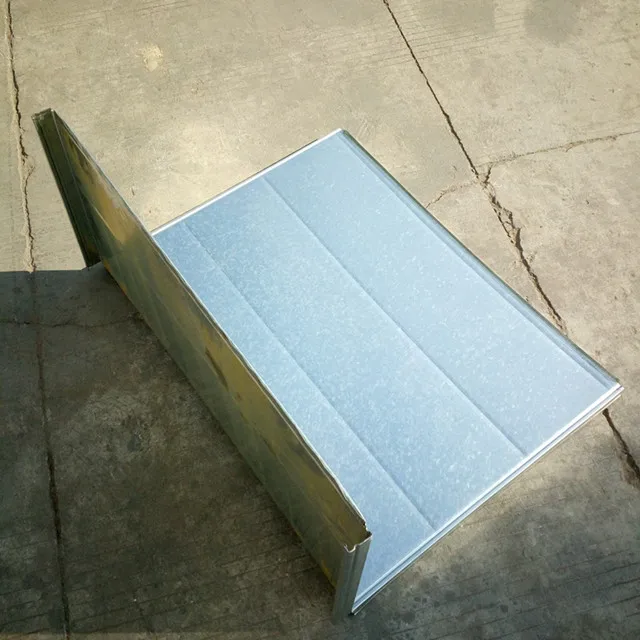 competed price galvanized steel air duct semi--finished duct