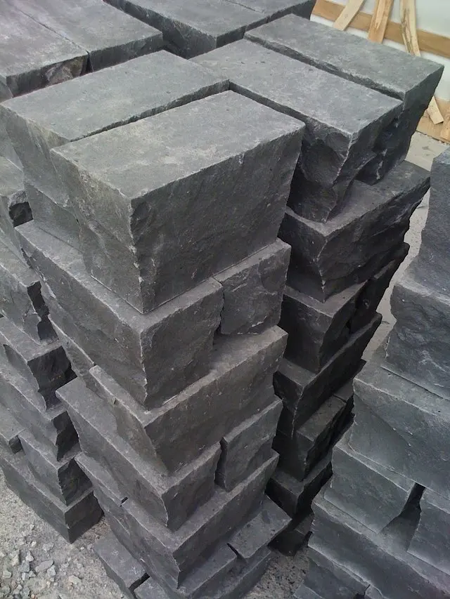 ZP Black basalt black granite pavers black cobble