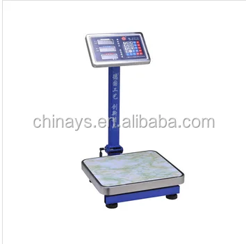 Heavy Duty Platform Weight Scale LCD Display 24 Buttons Stainless Steel Indicator foldable Pole Max 60kg 420g Heavier Battery