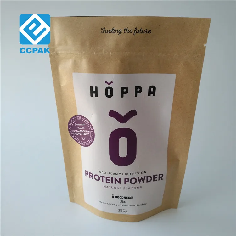 Самостоятельные пакеты с застежкой-молнией из крафтовой бумаги с круглым дном из алюминиевой фольги для упаковки сыра/блатона/гранита/орехов