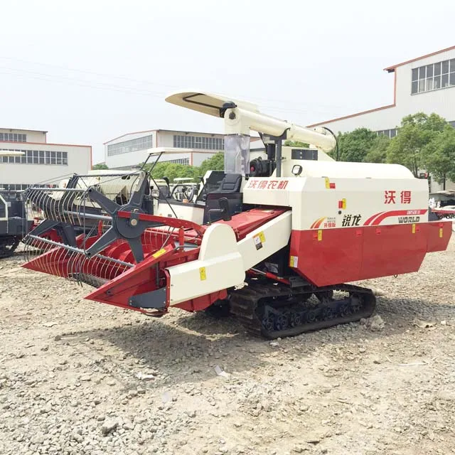 functional 88HP WORLD mini rice soybean harvester