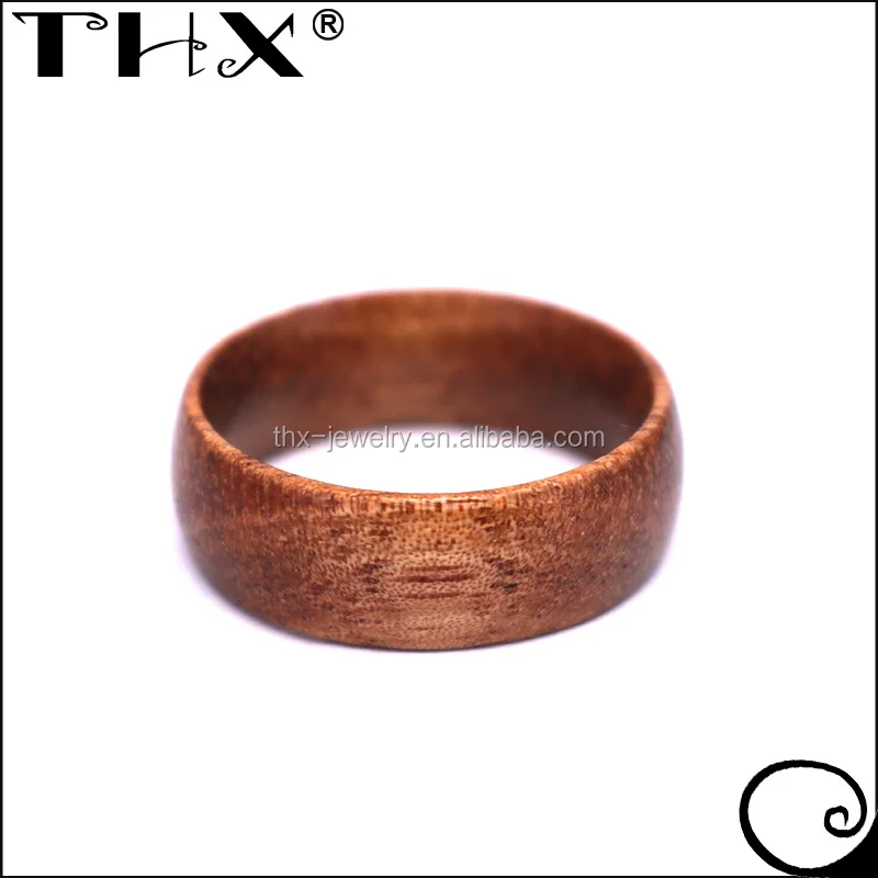 
Domed 8MM Comfort Fit Hawaiian Koa Wood Bands Wedding Rings,Natural Koa Wood Jewelry 