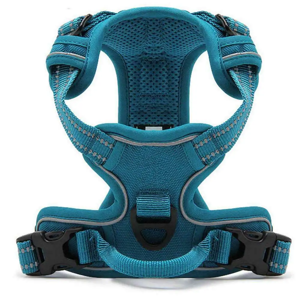 High quality no pull reflective  adjustable harness with air mesh padding OEM acceptable