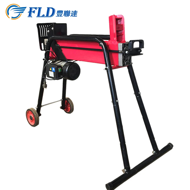 China manufacture top 230V 50HZ 7 ton red electric used log splitter for sale