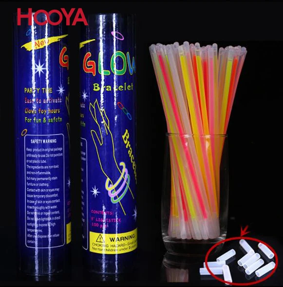 Colorful Party light sticks tub packing /Led Flashing bracelet/Glowing lollipop stick